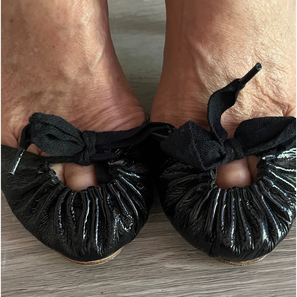 Maloles Patent Leather black sandals made in Spain